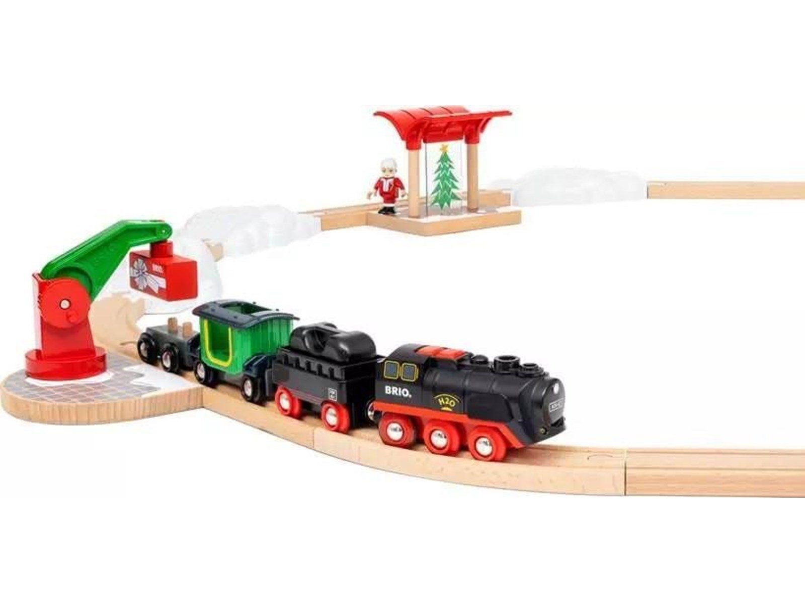 Brio 36014 Christmas Steaming Train Set Brio 36014 Christmas Steaming Train Set